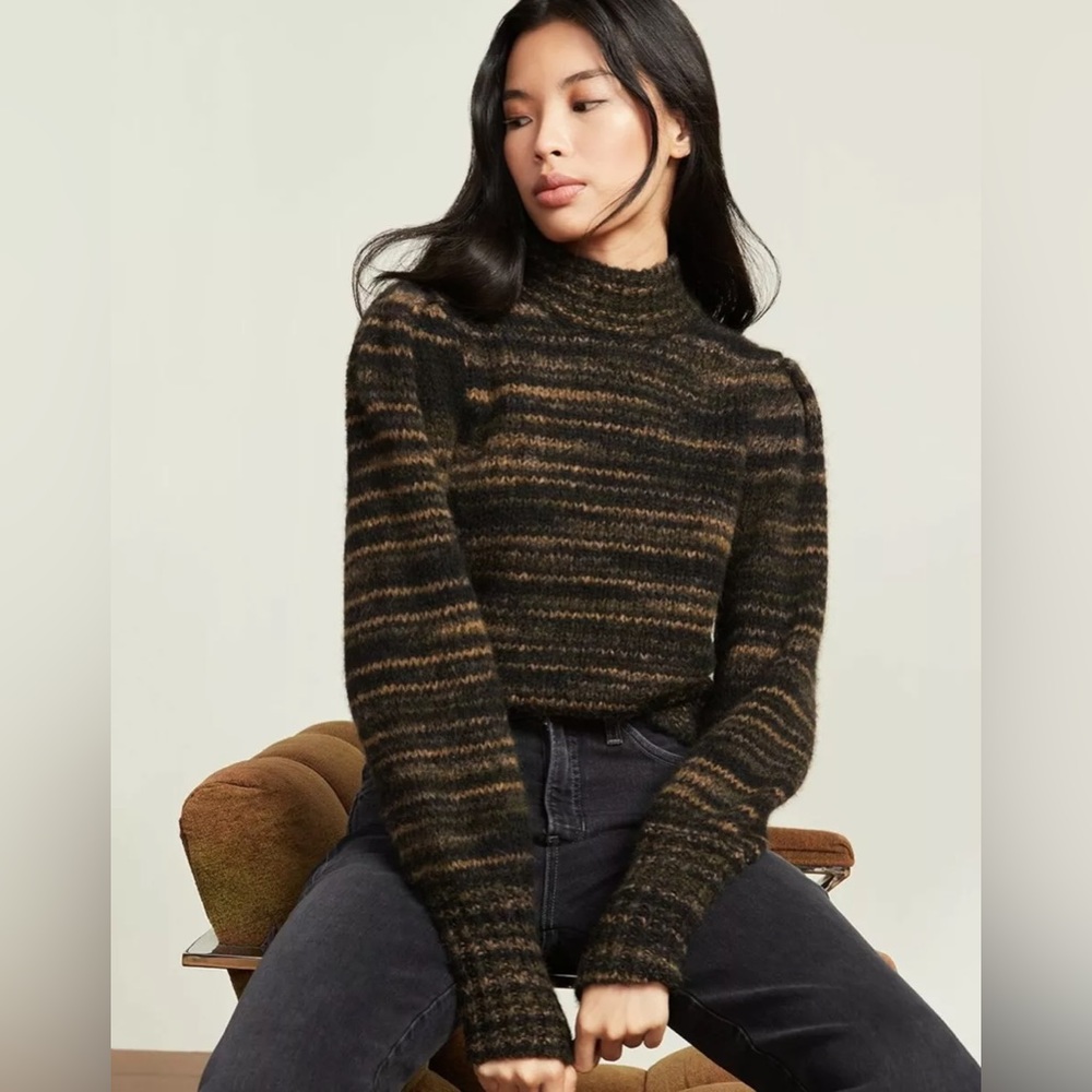 Veronica Beard Alston Mock Neck Sweater